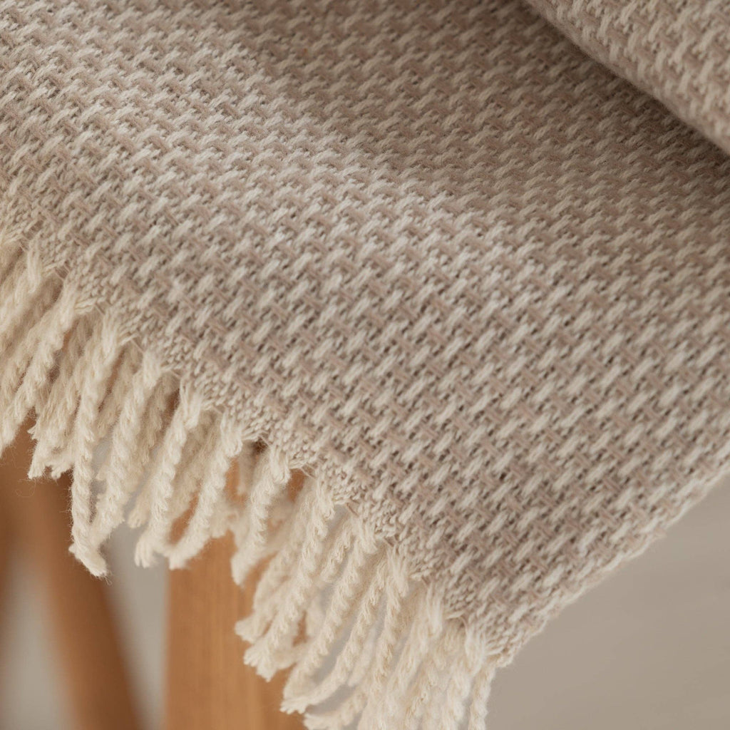 Haze beige geruite plaid