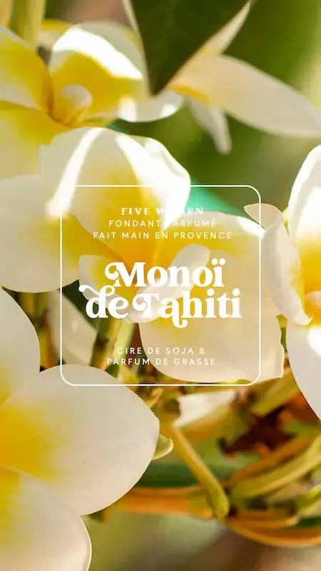 Geurwax smelten - Tahitiaanse Monoi geur